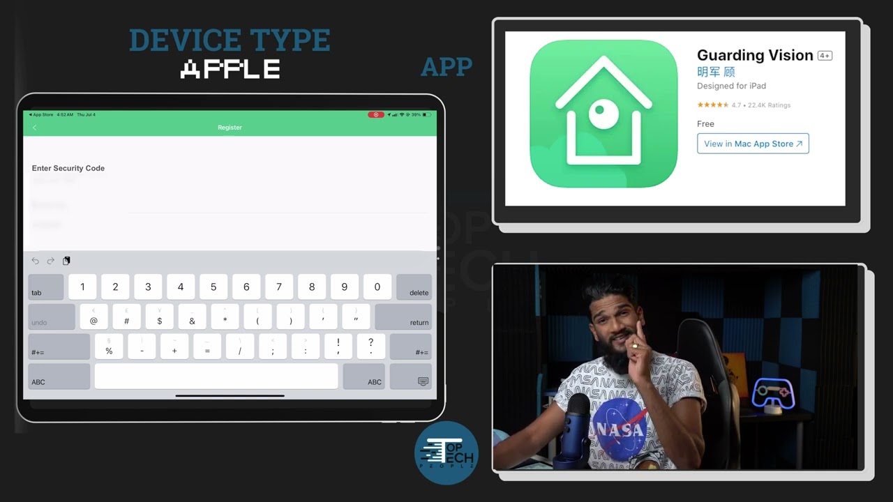 Setting up Guarding Vision App - Apple Device