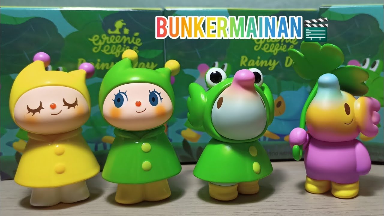 Greenie & Elfie RAINY DAYS Blindbox Unboxing Review Indonesia - Unbox Industries