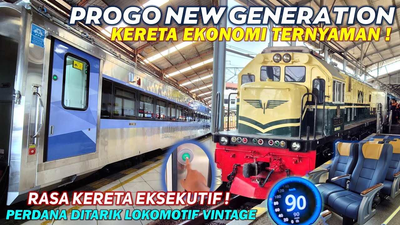 KERETA EKONOMI TERNYAMAN JOGJA JAKARTA ! Naik KA Progo Ekonomi New Generation Baru, Rasa Kereta Argo