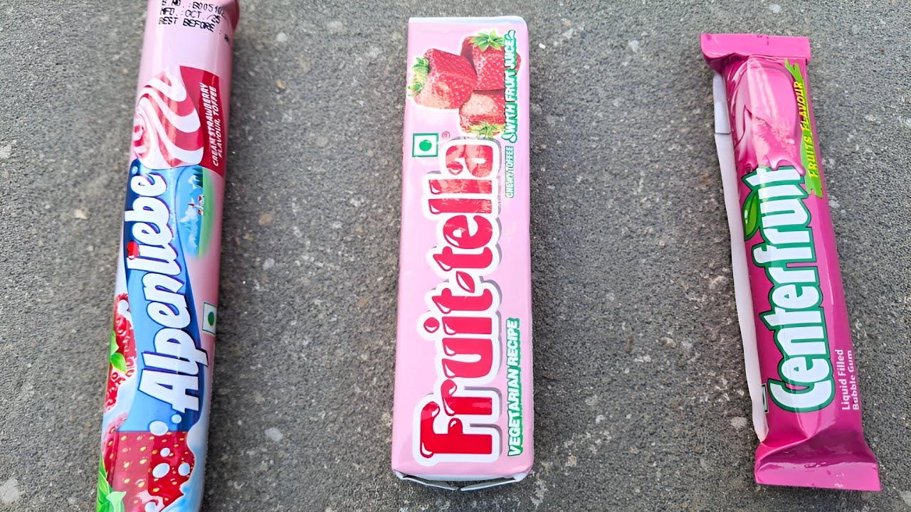 Alpenliebe, Centerfruit and fruittella unboxing