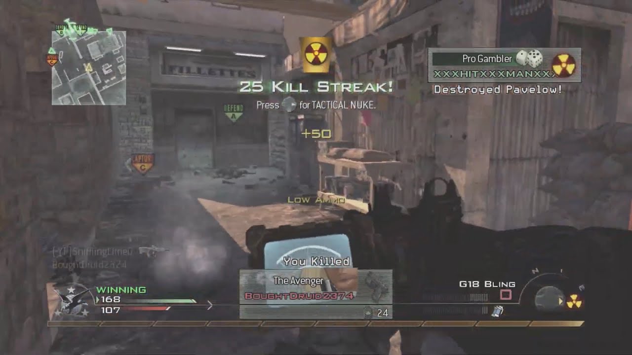 MW2 - Karachi Ground War Domination Nuke (34-14) Live Commentary #872 - Silent G18 Heartbeats [2023]
