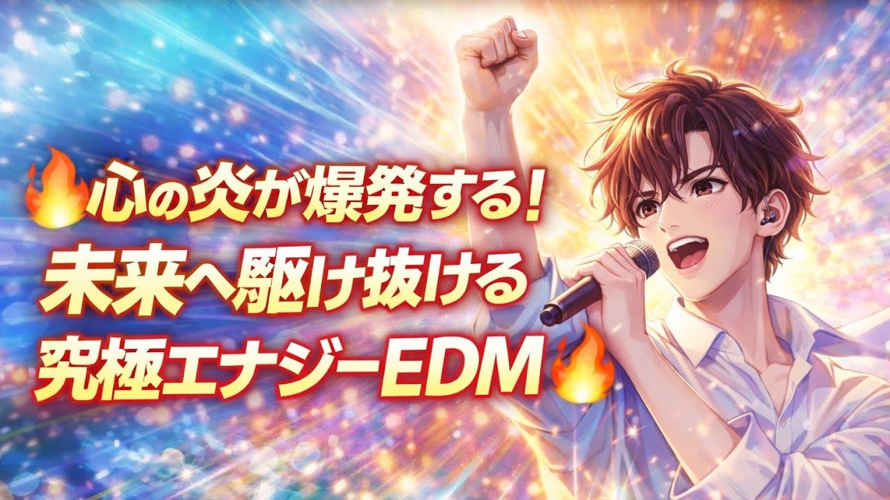「心の炎が爆発する！未来へ駆け抜ける究極エナジーEDM」✨🔥