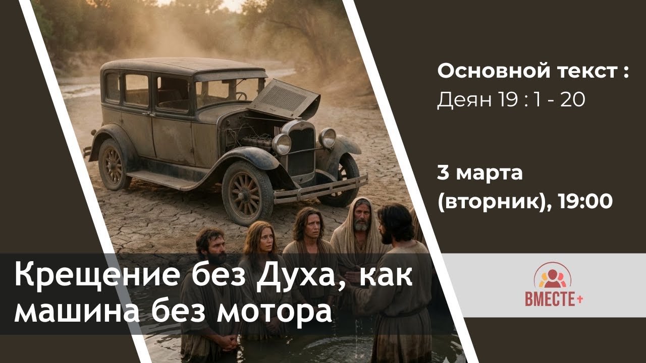 Крестились, не слышав о Святом Духе. Как это возможно? (Деян. 19:1-20) | Ведущий: Кампен Эдуард