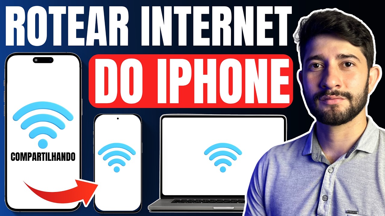 Como ROTEAR Internet do iPhone para Outro Aparelho?