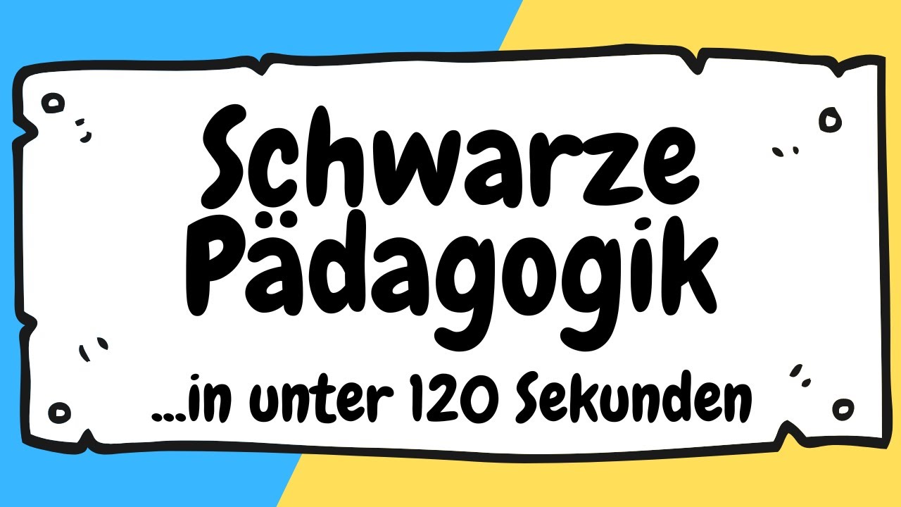 Schwarze Pädagogik in unter 120 Sekunden erklärt | ERZIEHERKANAL