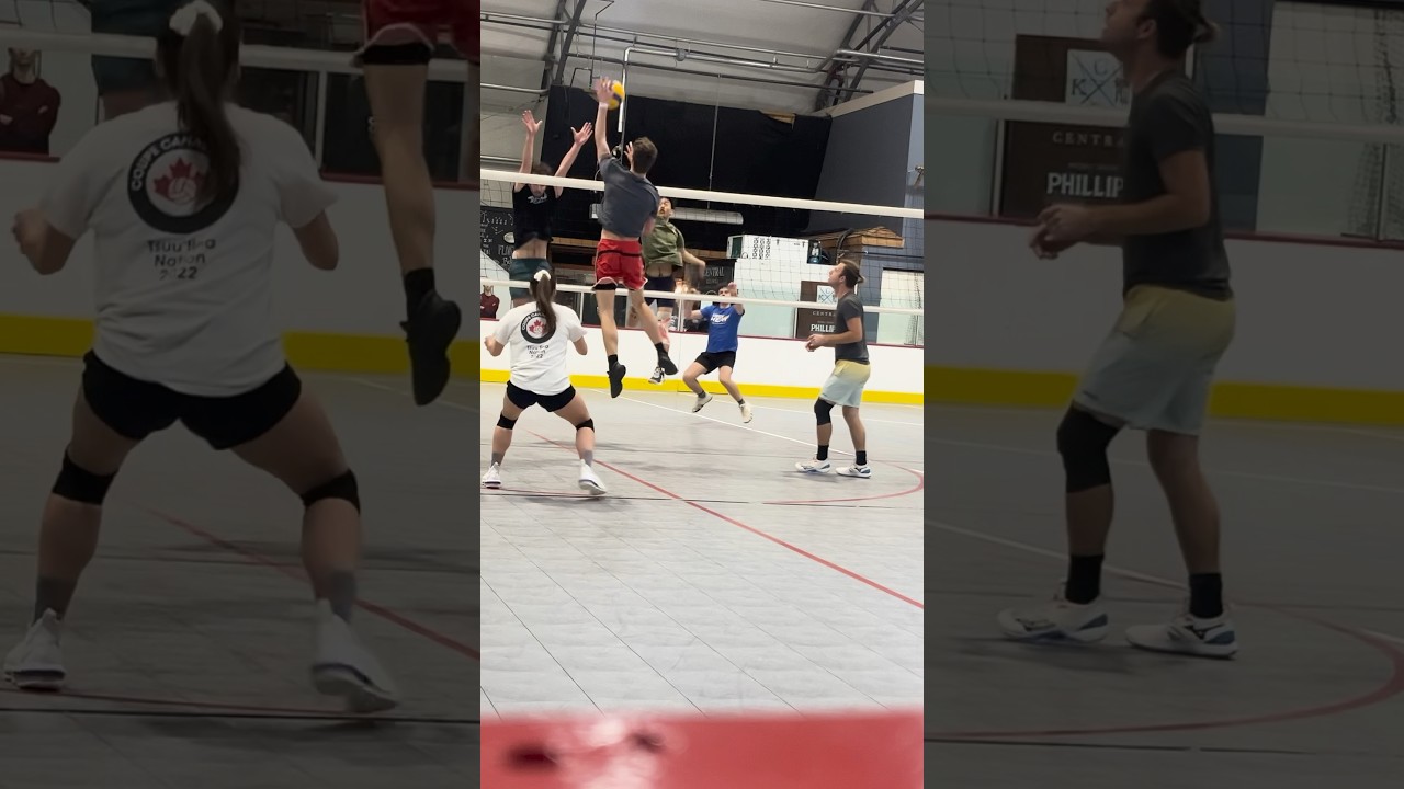 OT #volleyball #middle #spike #urbanrec #shorts