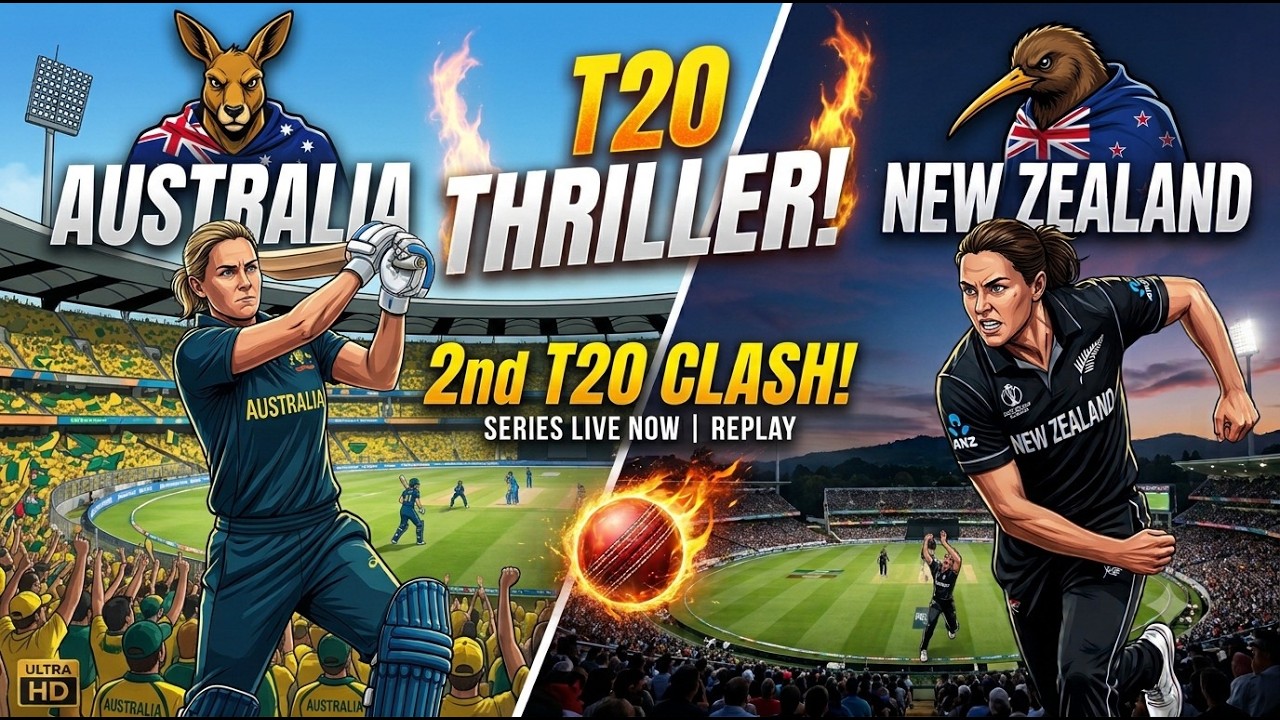 WATCH LIVE | AUS-W vs NZ-W 2nd T20 LIVE | Australia Women vs New Zealand Women Live Match