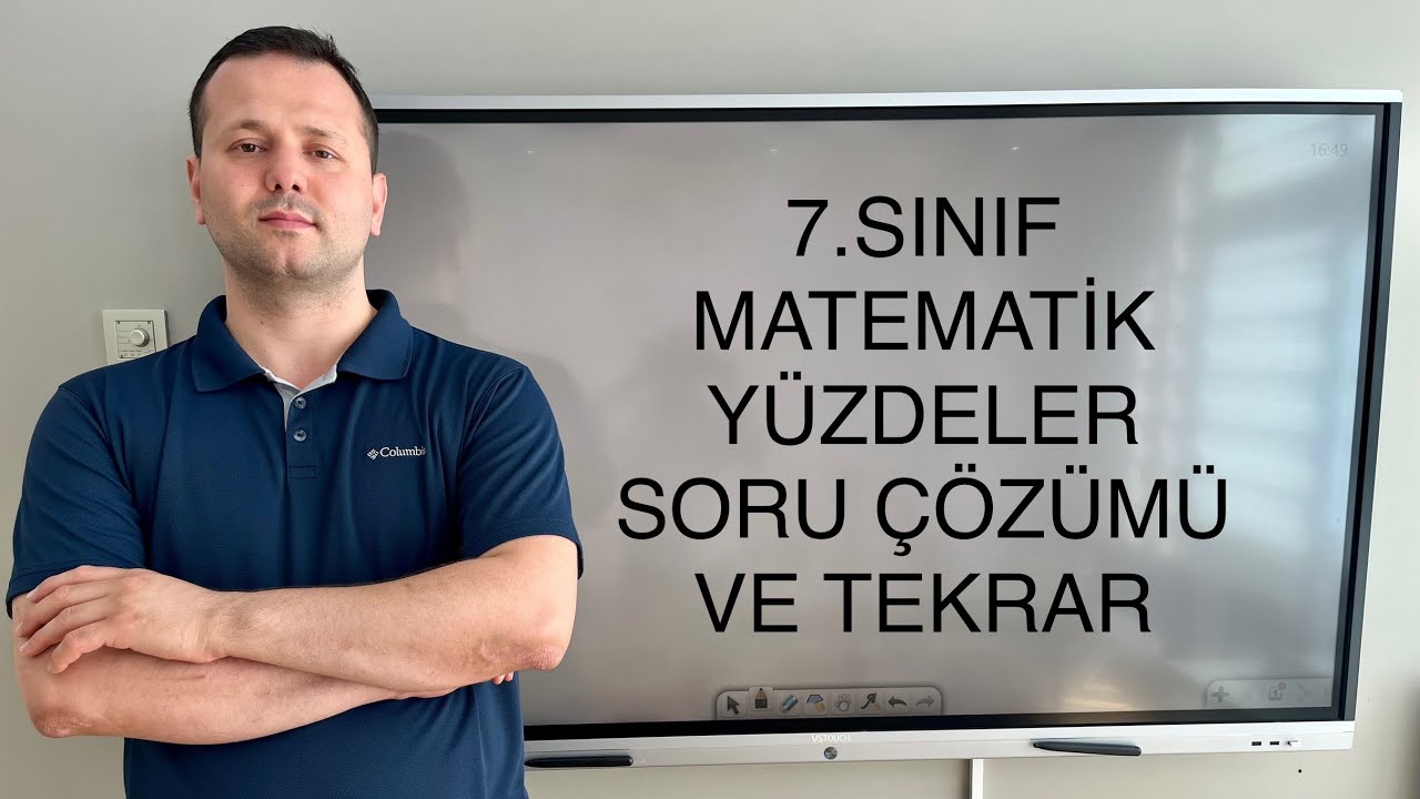 7.SINIF MATEMATİK YÜZDELER - SORU ÇÖZÜMÜ - TEKRAR @kadirhocam ​
