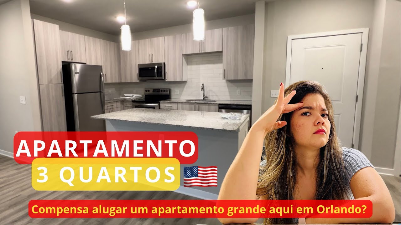 Como é um Apartamento de Três Quartos em Orlando? Mostrei todos os detalhes!!