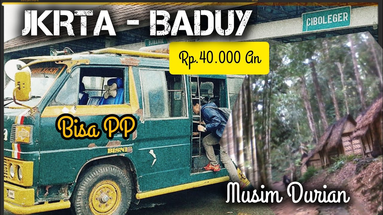 JAKARTA-BADUY Rp 40,000 an‼️Naik Angkutan Umum,Terbaru 2024.