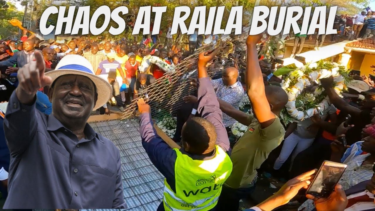 CHAOS! Raila Odinga Fans Storm His Grave In Bondo | Kang’o Ka Jaramogi 