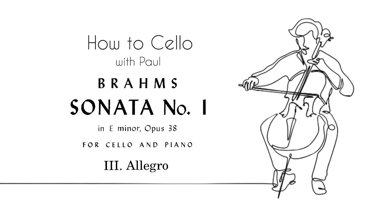 How to play Brahms Cello Sonata No.1 in E minor, mvt.3 part 1 | Cello Lesson [Live] eng/esp