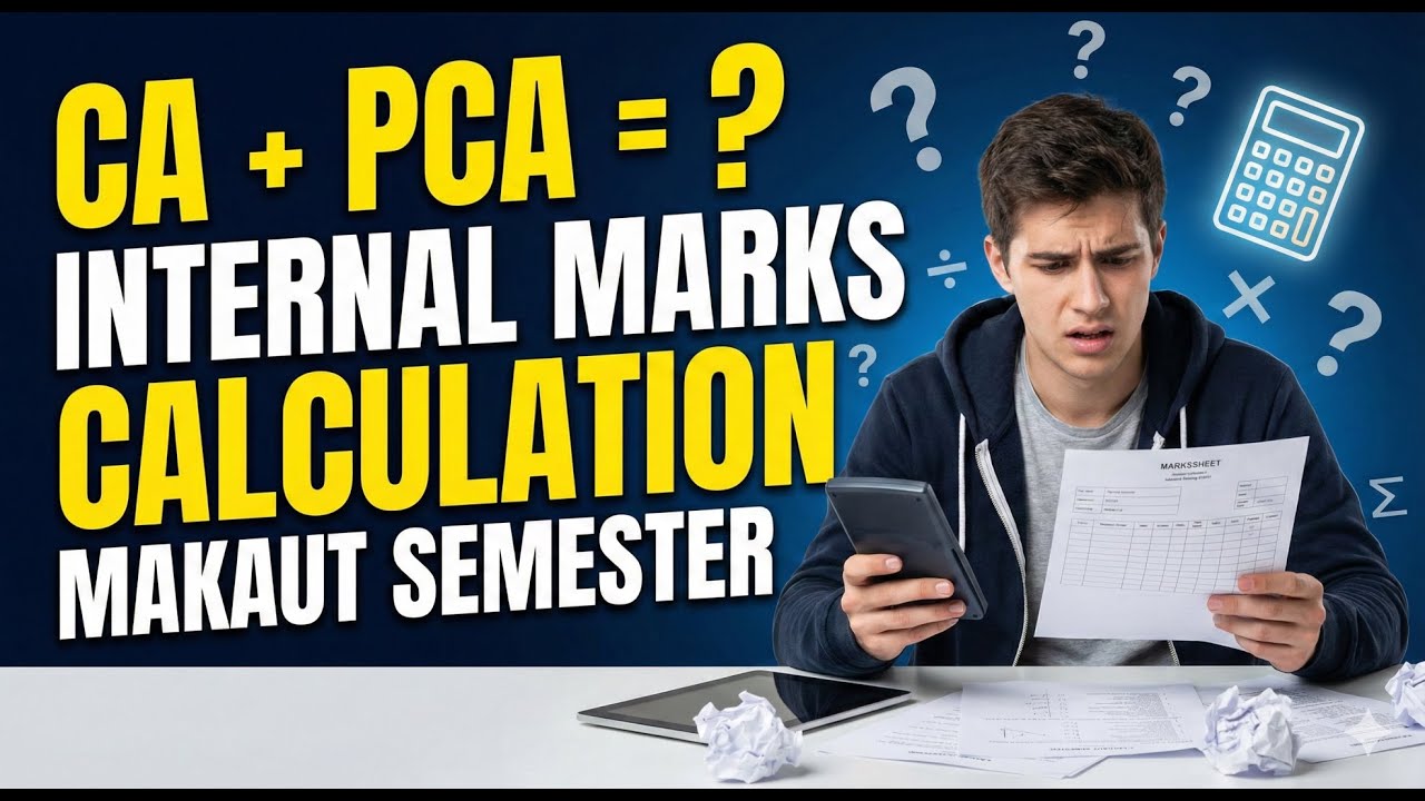 MAKAUT CA & PCA Marks Calculation | Internal Marks Full Breakup