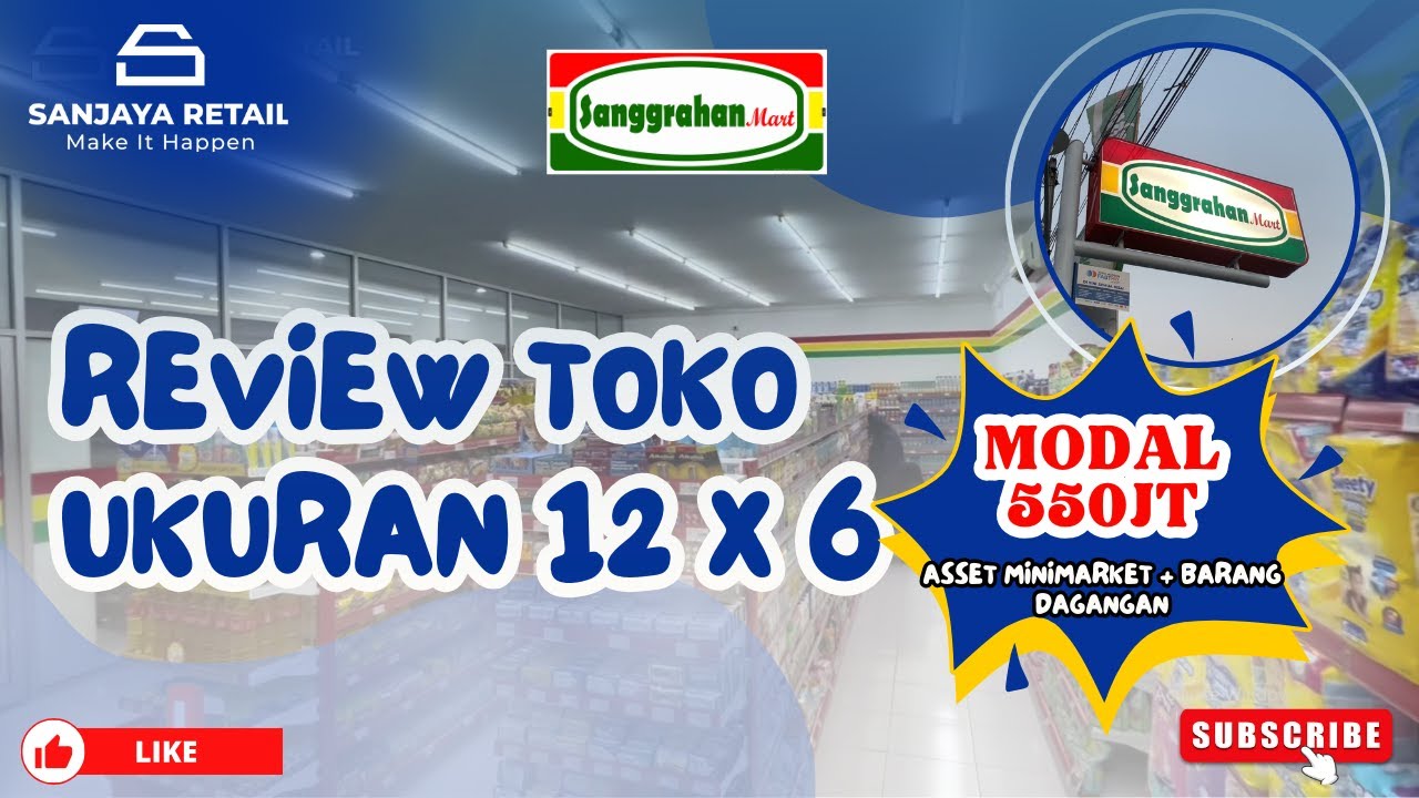 REVIEW TOKO UKURAN 12 X 6 || SANGGRAHAN-MART || SUKOHARJO-JAWA TENGAH