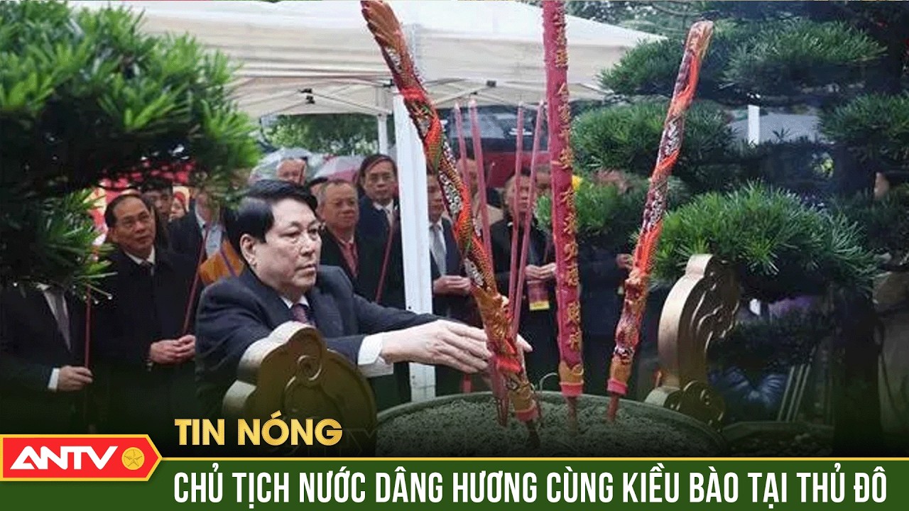 Chủ tịch nước cùng đại biểu kiều bào dâng hương tại Tượng đài Lý Thái Tổ | ANTV