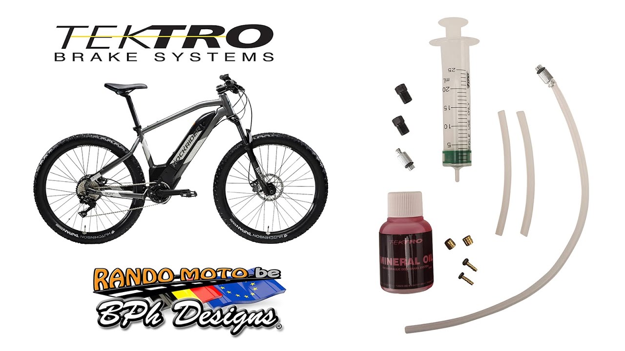 Purge de freins Tektro sur un VTTae Rockrider e-ST 900