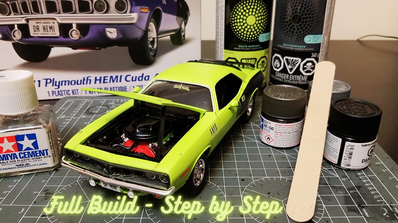 Building the 1971 Plymouth HEMI Cuda 426: 1/24 Scale Model Kit by Revell