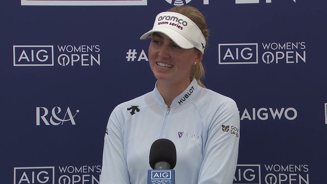 Olivia Cowan Sunday Day 4 Flash Interview AIG Women's Open 2023 · The R&A