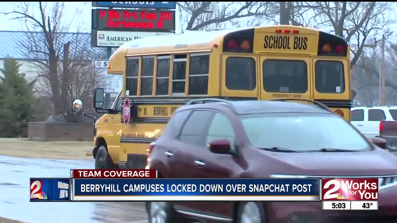 Berryhill Schools locked down all campuses over Snapchat threat on Friday