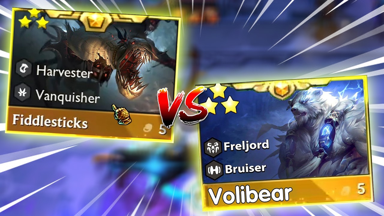 Fiddlesticks 3 ⭐⭐⭐ VS Volibear 3 ⭐⭐⭐!