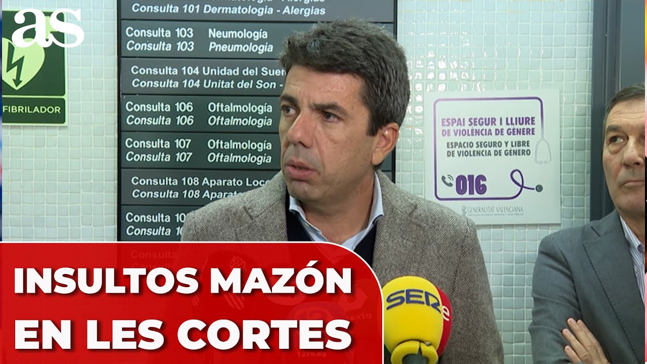 MAZÓN denuncia GRITOS e INSULTOS en la DISCUSIÓN de LES CORTES