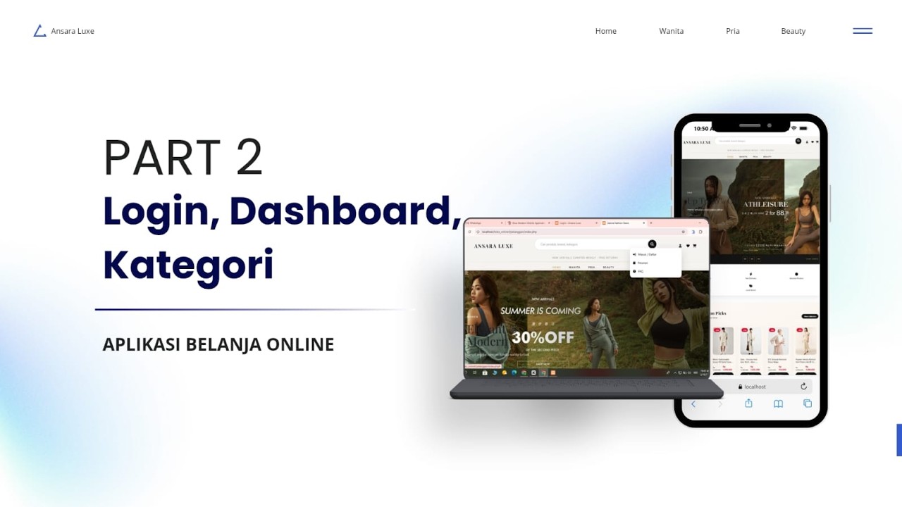 Website Aplikasi Toko Online - Sistem Toko Online - Part 2 - Login, Dashboard, Kategori