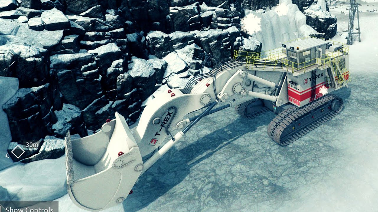 Giant Machines 2017 | Hydraulic Excavator | Crushing Ice Walls