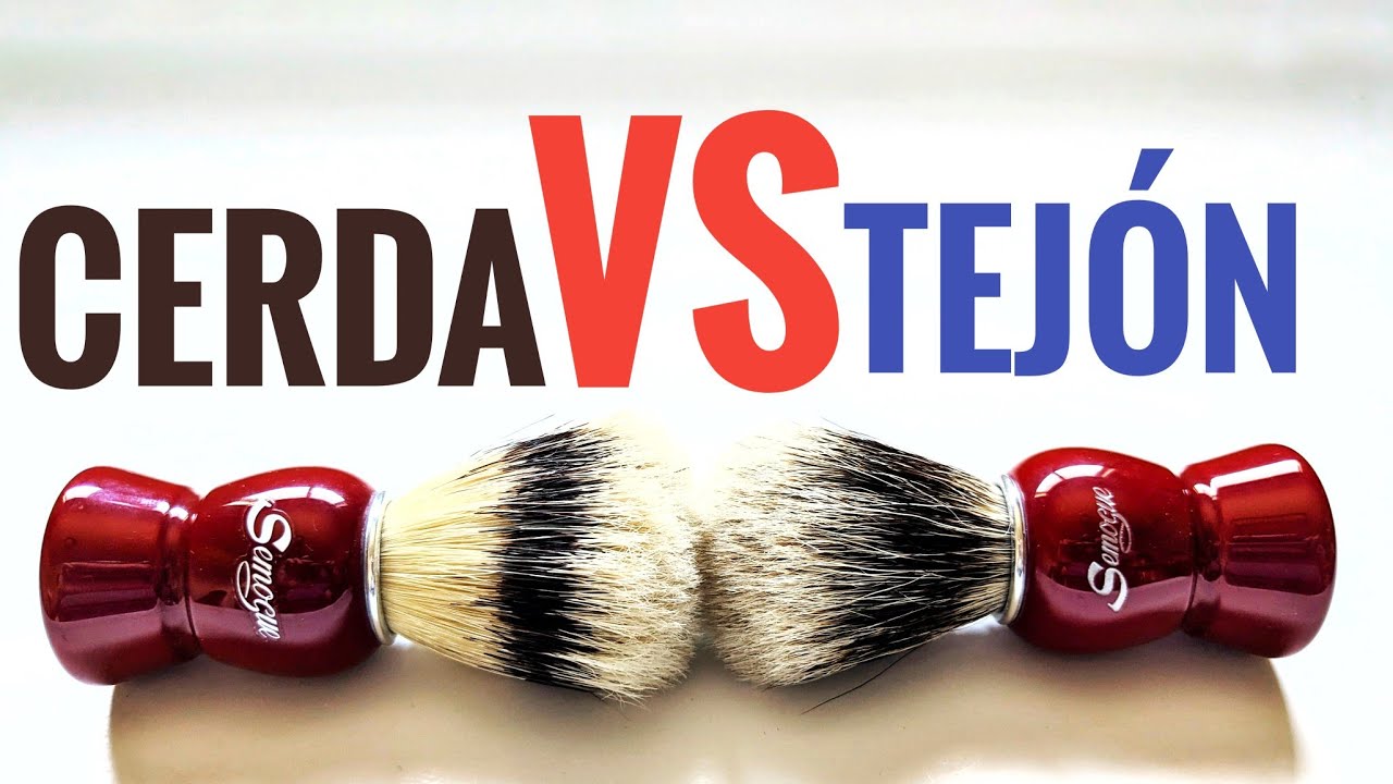 Brocha de pelo de cerda vs brocha de pelo de tejón