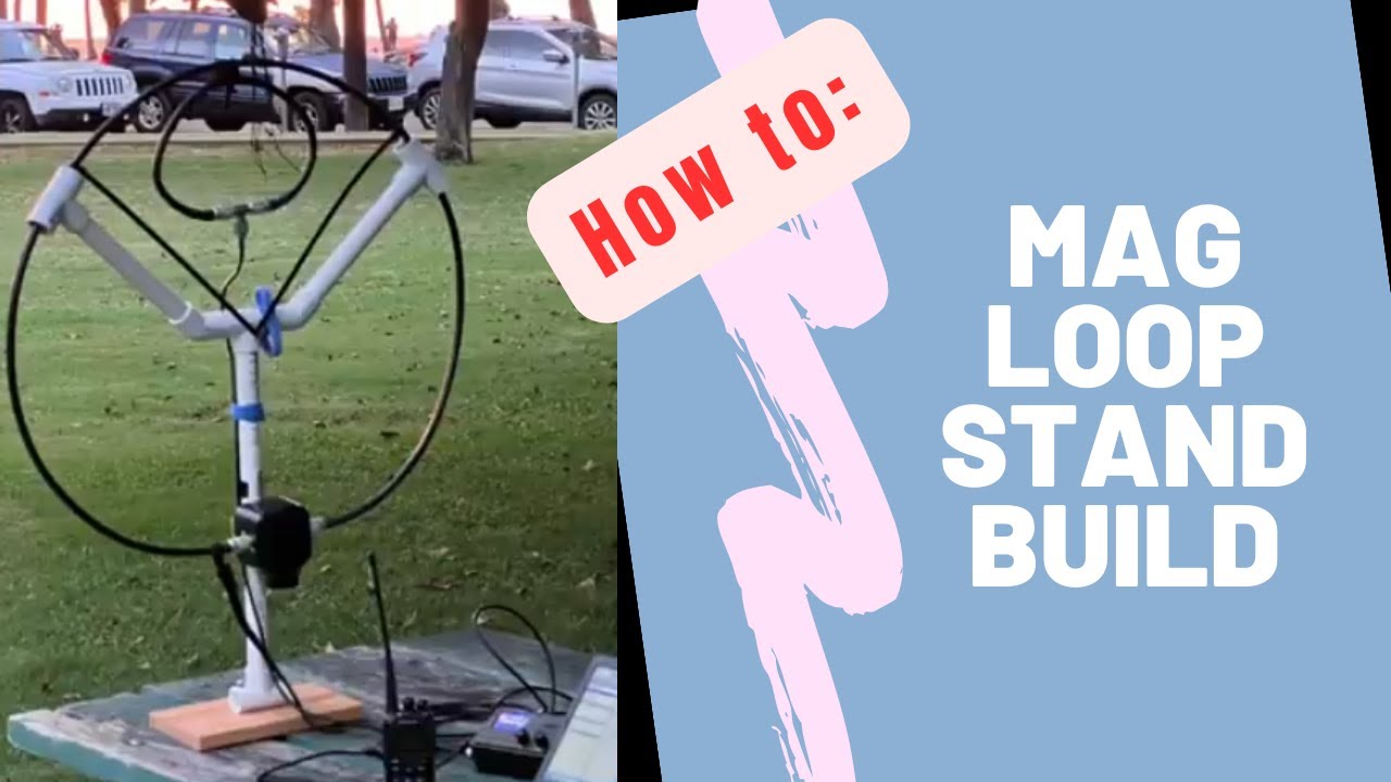 How to build a stand for a magnetic loop AL-705 Alpha Antenna HAM Radio By KH7O and KH6ML #hamradio