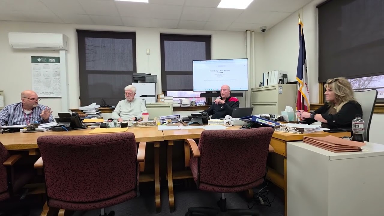 Henry County Iowa Board of Supervisors Budget Meeting 3/4/26