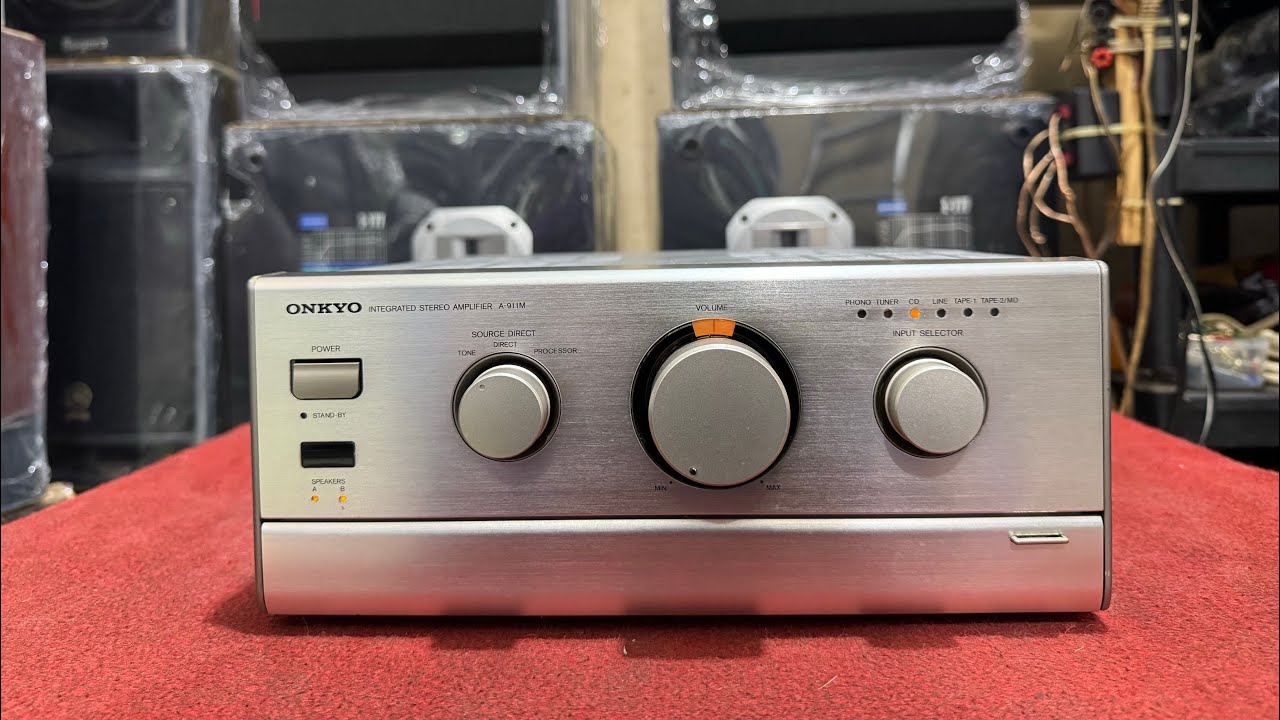 (ĐÃ BÁN)AMPLI ONKYO A-911 CHỈNH BASS TREBLE SUB BASS TRỰC TIẾP TRÊN MÁY/GIÁ:2TR2/ĐT:0793753369 THẢO
