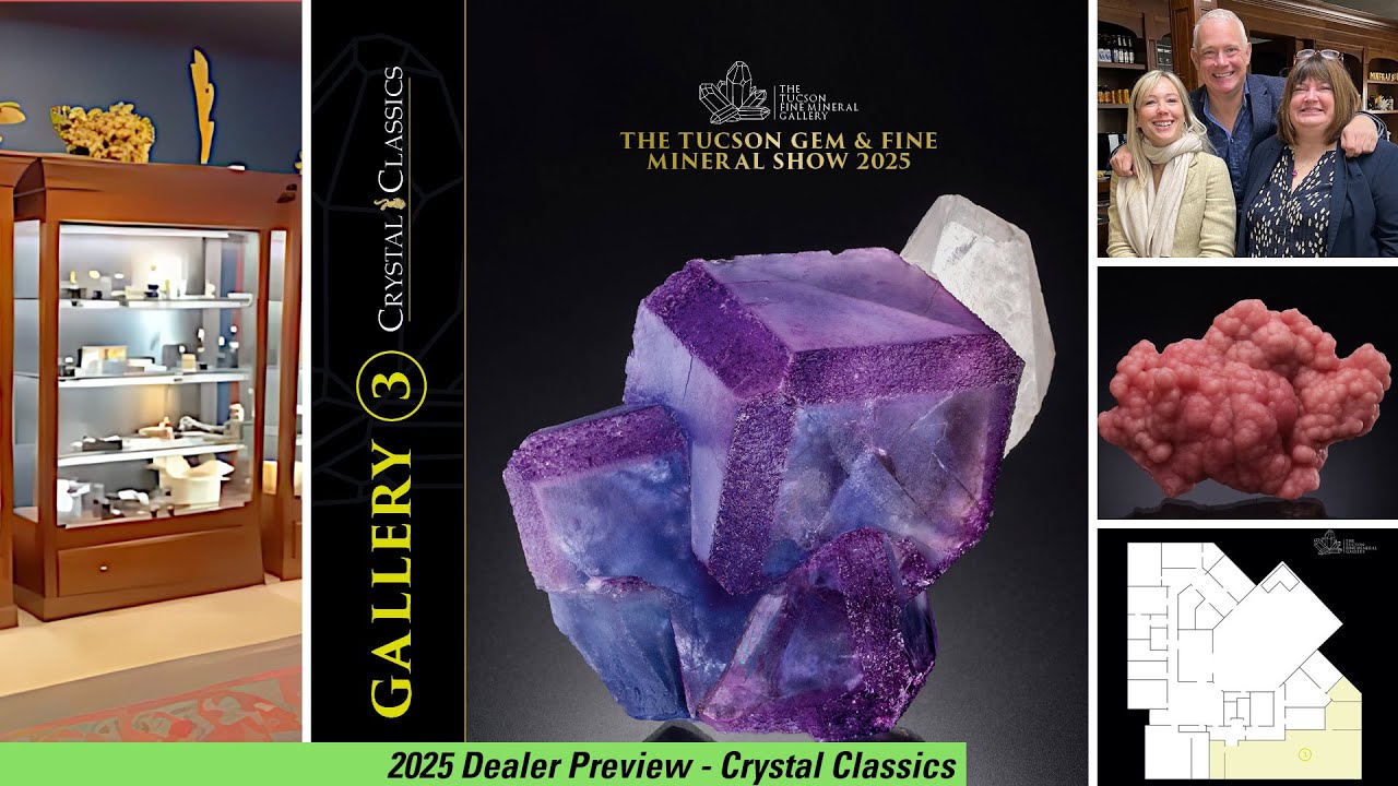 Crystal Classics - Dealer Preview - Tucson Fine Mineral Gallery - 2025