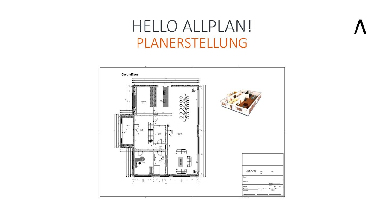 Hello Allplan! 2022 - Planerstellung