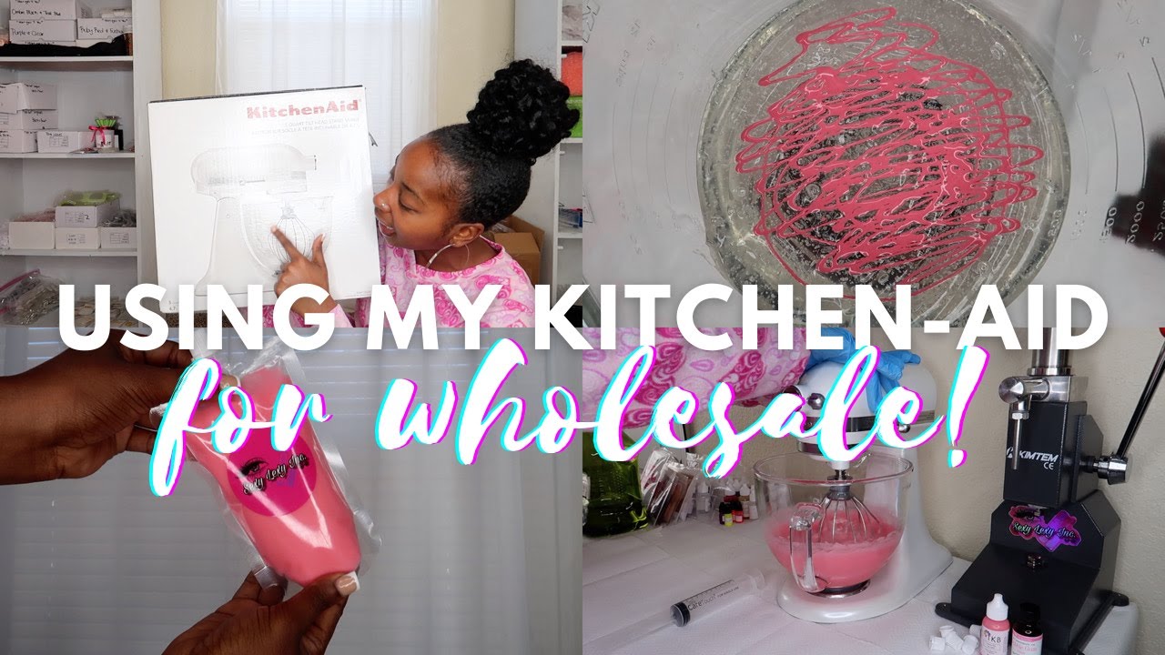 USING MY KITCHEN-AID TO MAKE WHOLESALE LIPGLOSS!