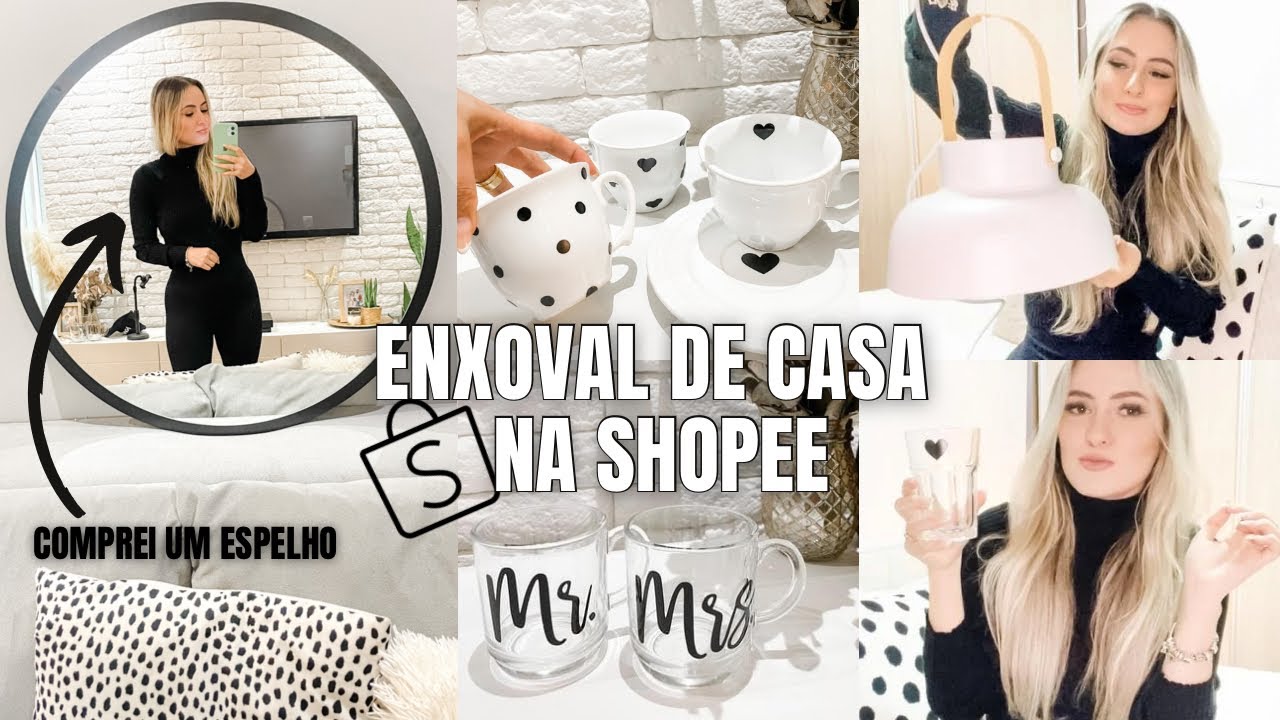 COMPRAS DA SHOPEE | Enxoval de casa e decoração | Luana Perovano