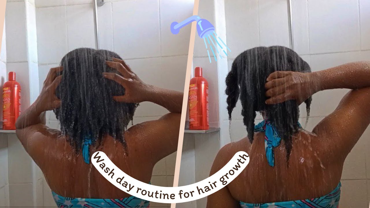 Natural Hair Wash Day Routine For Growth | Wash Day Product Review