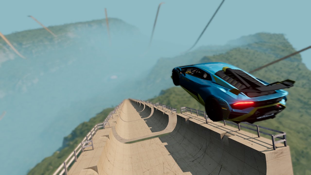 Sport Cars VS GTA V MEGA RAMP in BeamNG Drive!