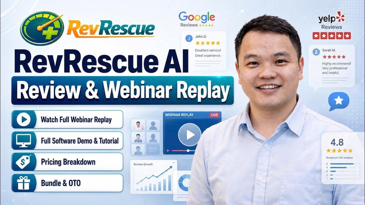 RevRescue AI Review & Webinar Replay 🎬 Full Software Tutorial 🚀 RevRescue AI Review, Bundle & OTO