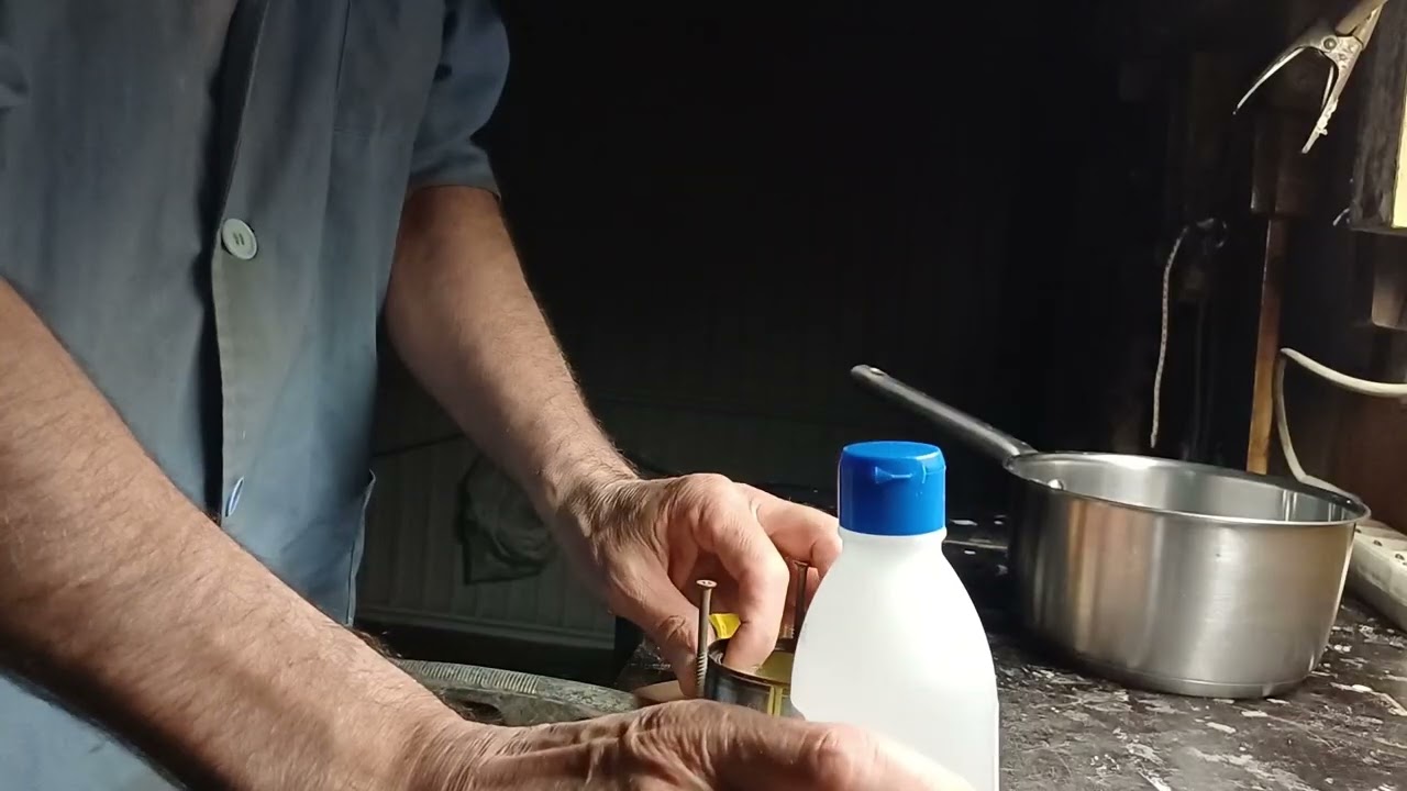 Hornillo casero para calentar comida