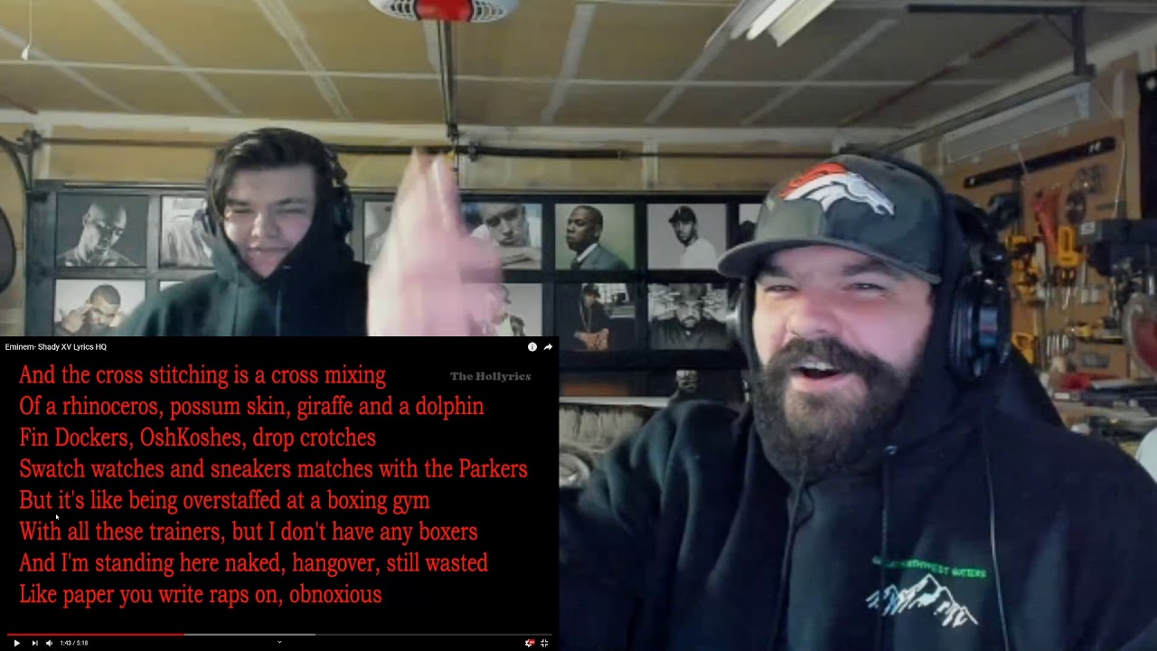 Eminem- Shady XV Lyrics HQ REACTION (Then VS Now)