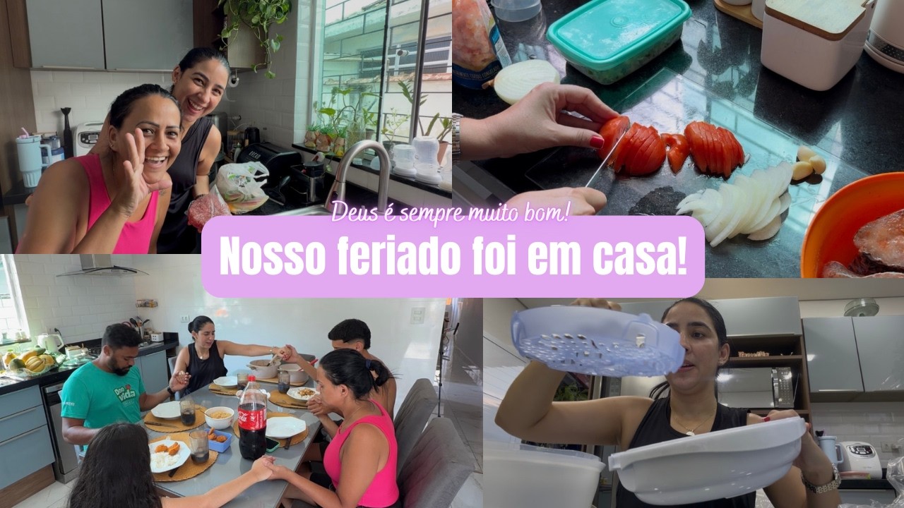 Nosso feriado em casa| Fiz um peixe maravilhoso| Visitas epeciais| chegaram presentes dos EUA