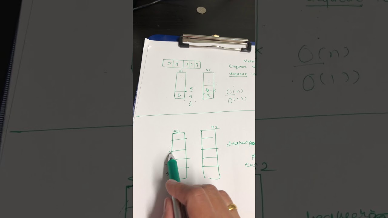 Implementing queue using two stacks