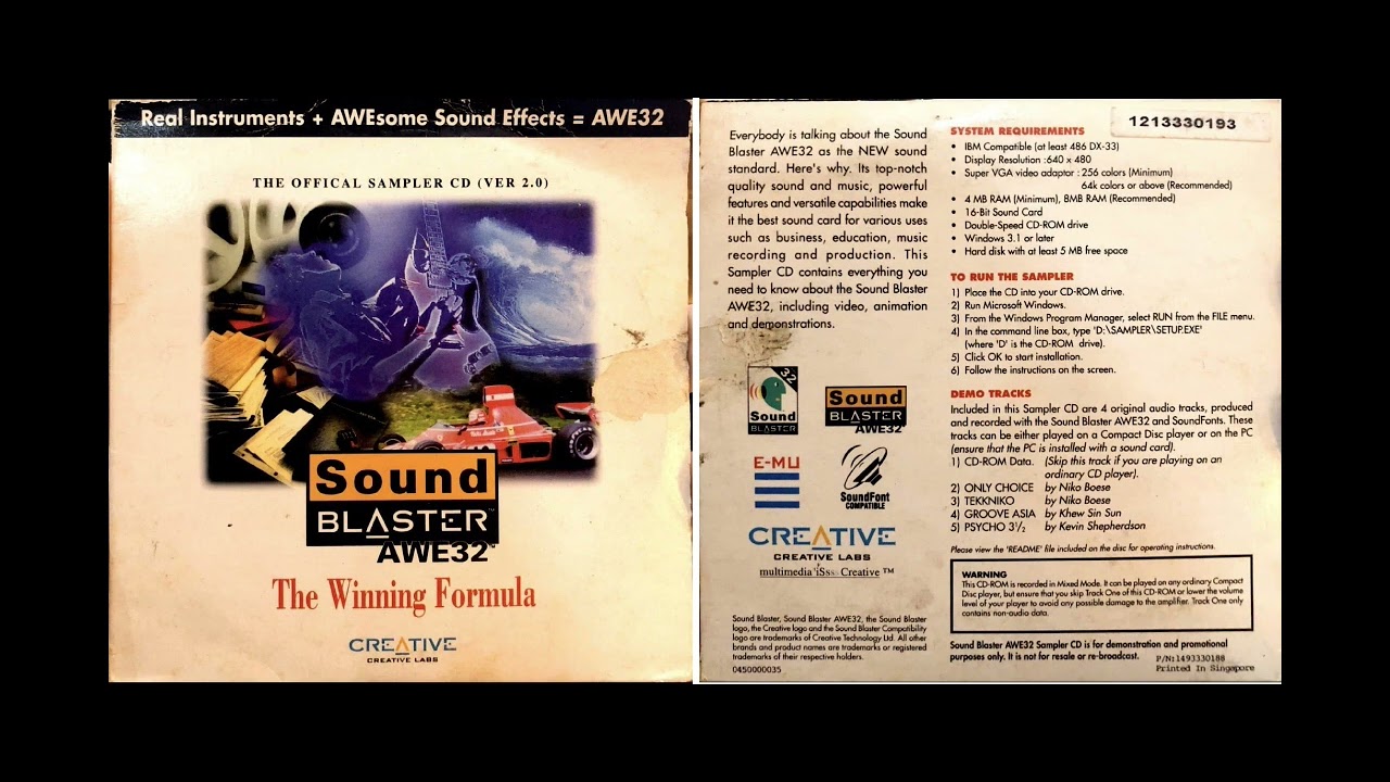 Creative Sound Blaster AWE32 - Track 2 - Tekkniko by Niko Boese