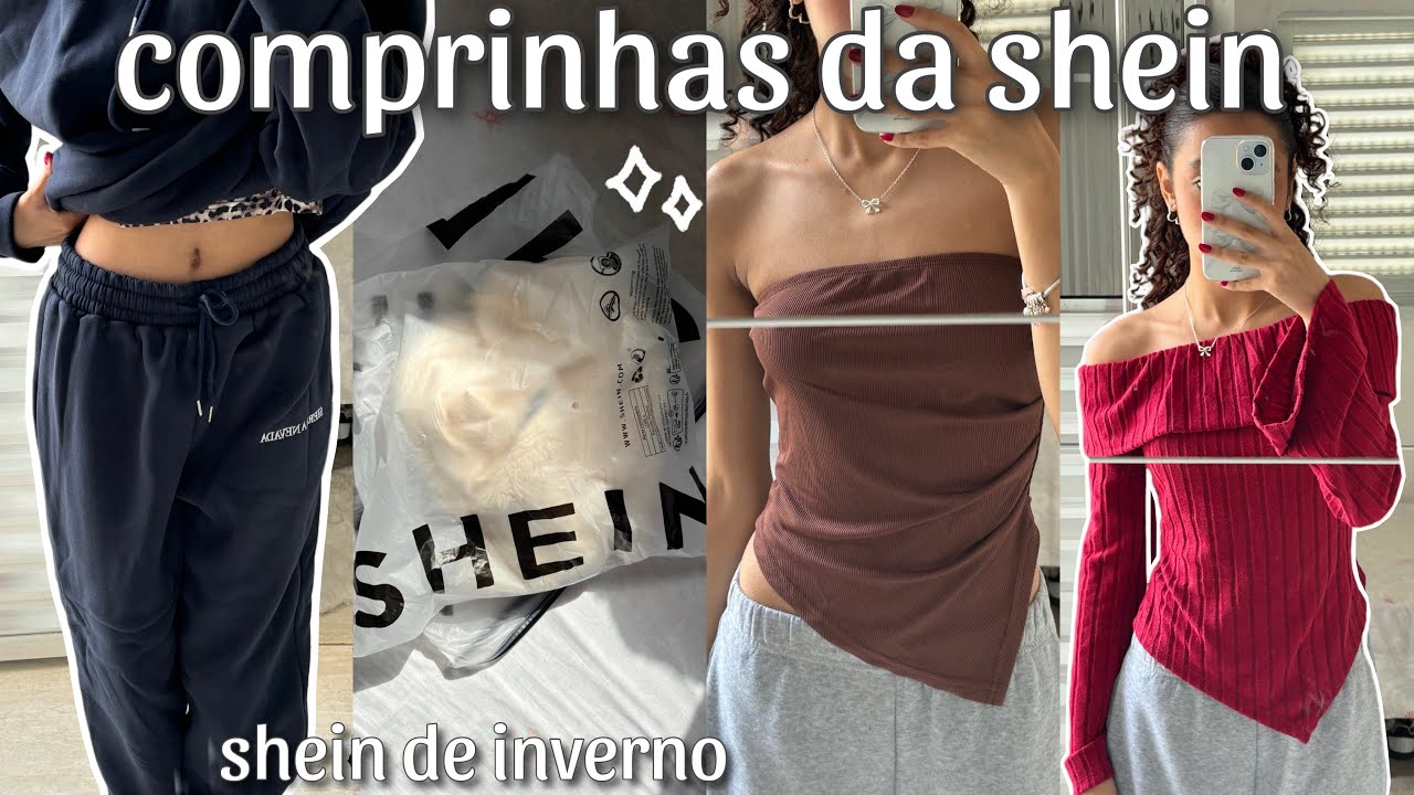 abrindo MUITAS comprinhas DA SHEIN! | roupas de INVERNO💗 *cropped, moletom, blusas ++