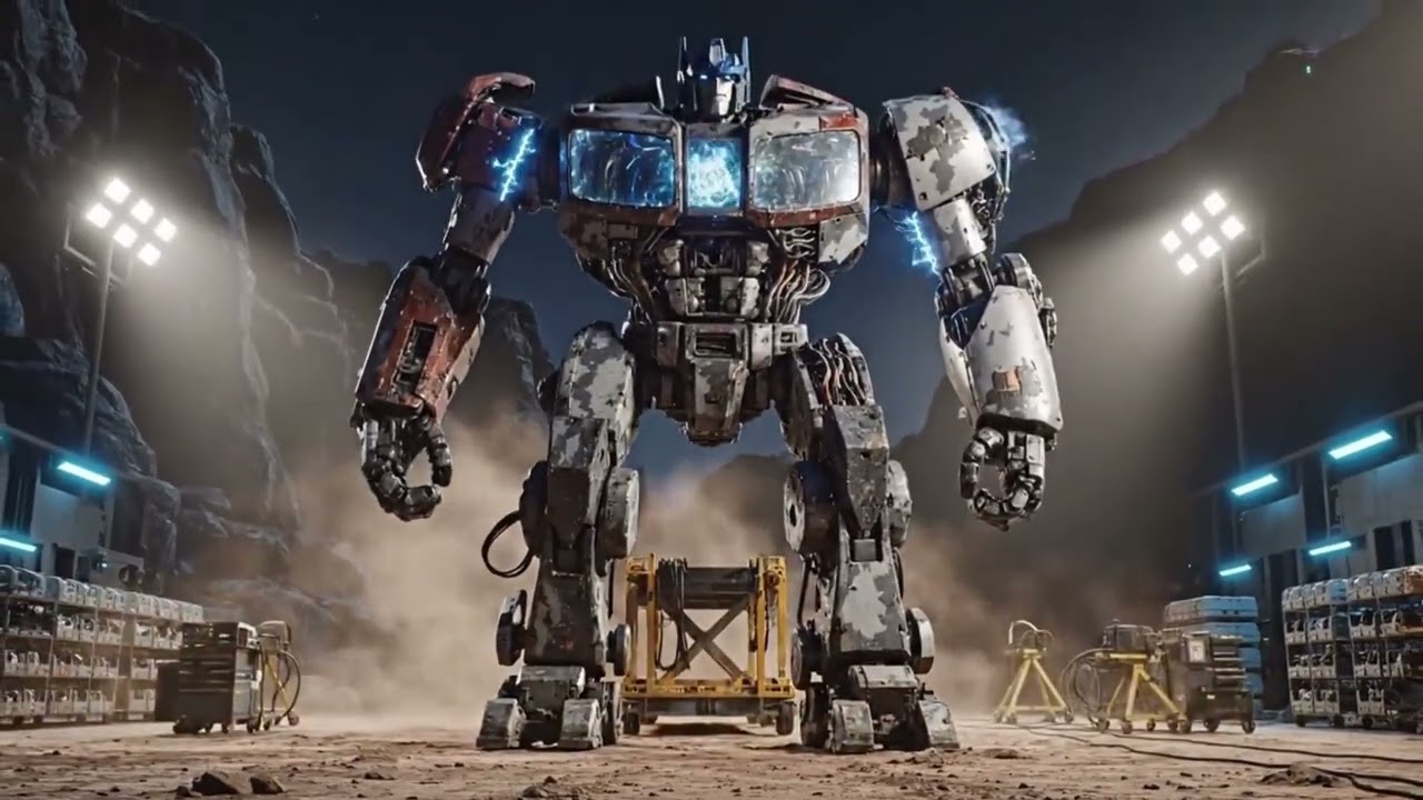 Optimus Prime Travels Back in Time to Rebuild Himself | Titan Restoration AI Sci-Fi Animation