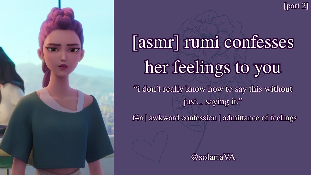 [ASMR] Rumi Confesses Her Feelings to You [K-Pop Demon Hunters] [Rumi x Listener] [F4A]