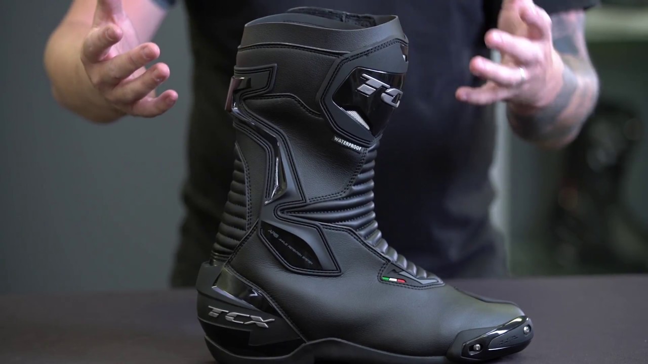 TCX SP-Master Waterproof Black Motorcycle Boots | Bikebiz