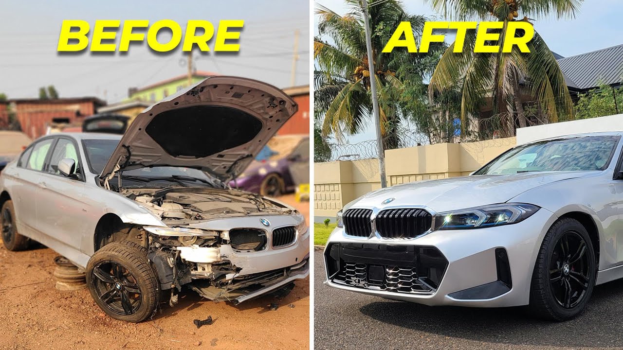 RESTORING A CRASHED BMW F30 TO A 2023 BMW G20