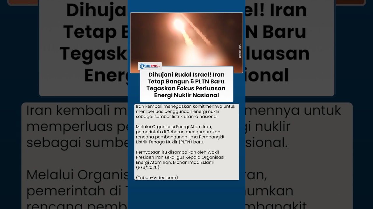 Teheran Dorong Ekspansi Nuklir, Iran Bakal Siapkan Lima PLTN untuk Dukung Energi Nasional