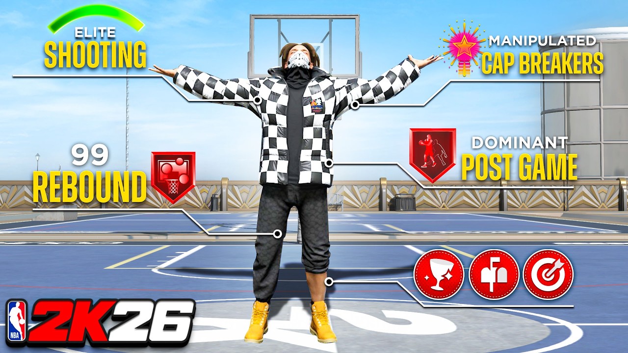 NEW *MANIPULATED CAP BREAKER* META CENTER BUILD on NBA 2K26
